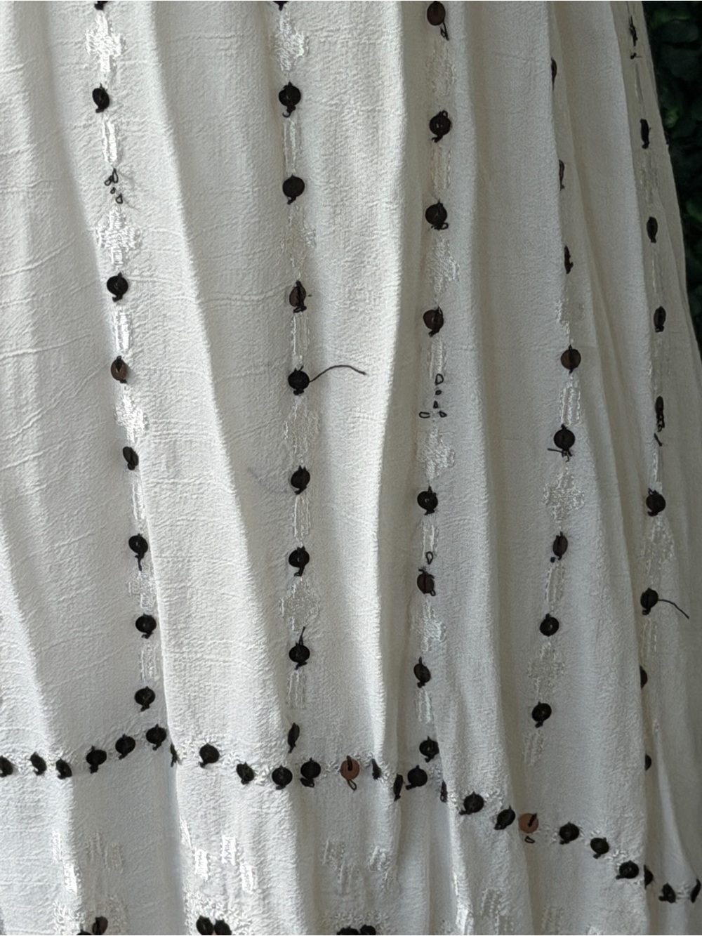 Lucky Brand Cream Textured boho dress - Picture 6 of 11